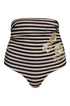 Morante Embroidered Bottom / Black & White Stripes
